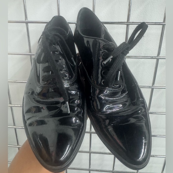 Hogan Black Patent Leather Lace-Up trainers women’s size 37.5 - Picture 8 of 8